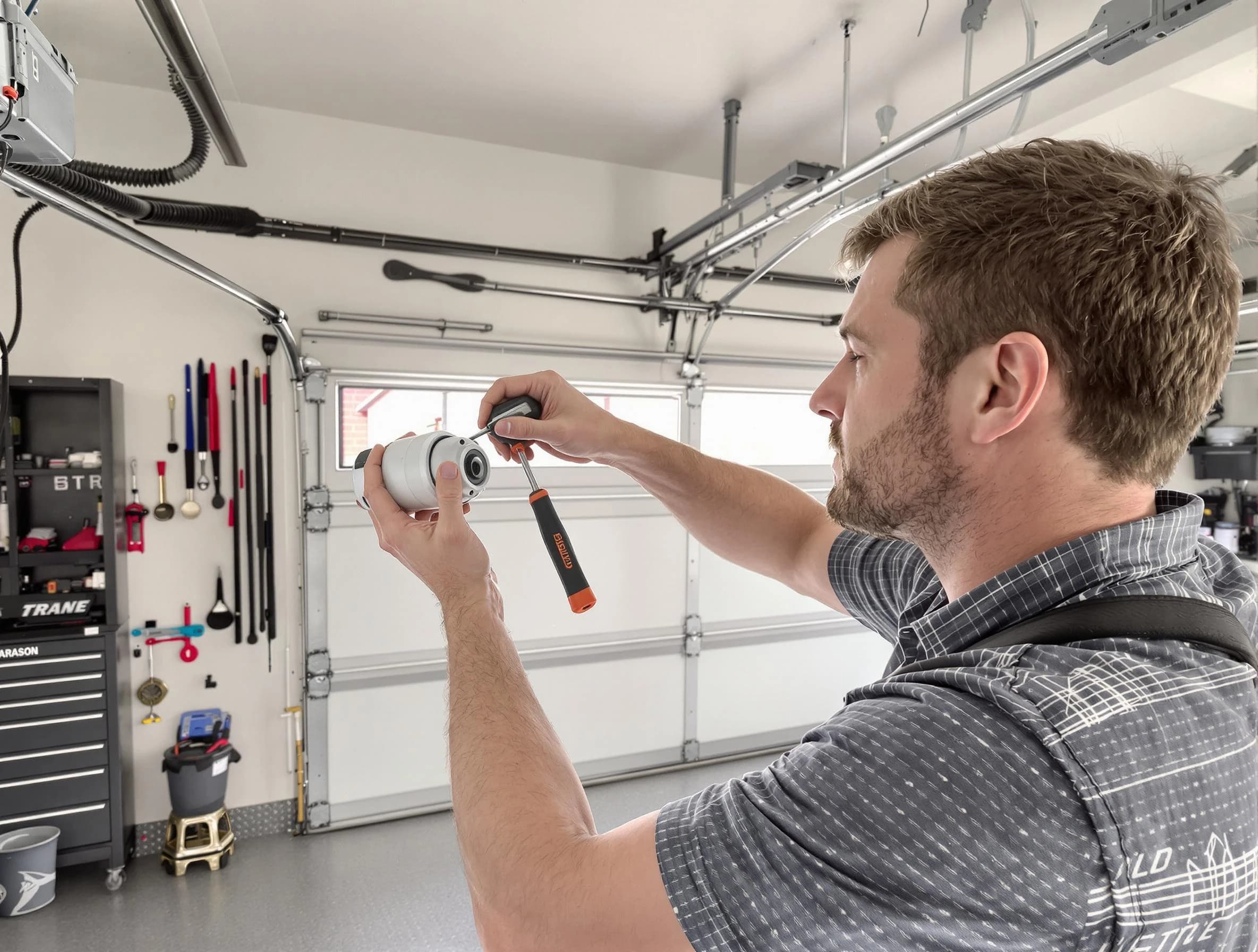 Garage door opener repair service by Hendersonville Garage Door Repair in Hendersonville