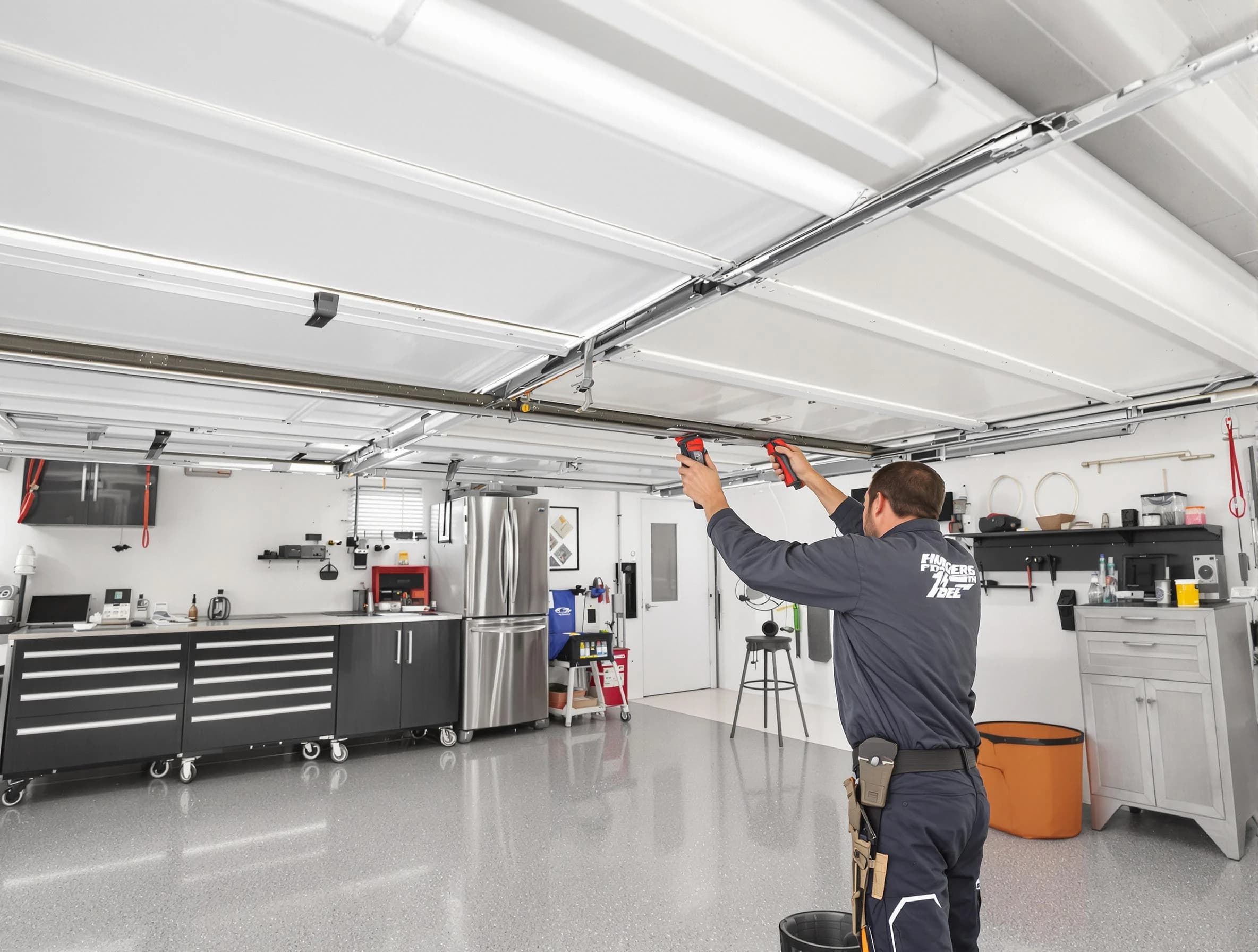 Overhead garage door repair service by Hendersonville Garage Door Repair in Hendersonville
