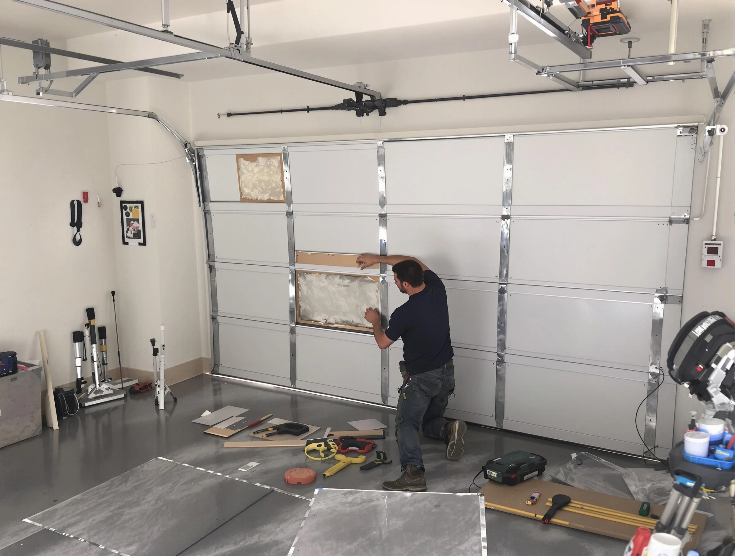 Garage Door Panel Repair in Hendersonville