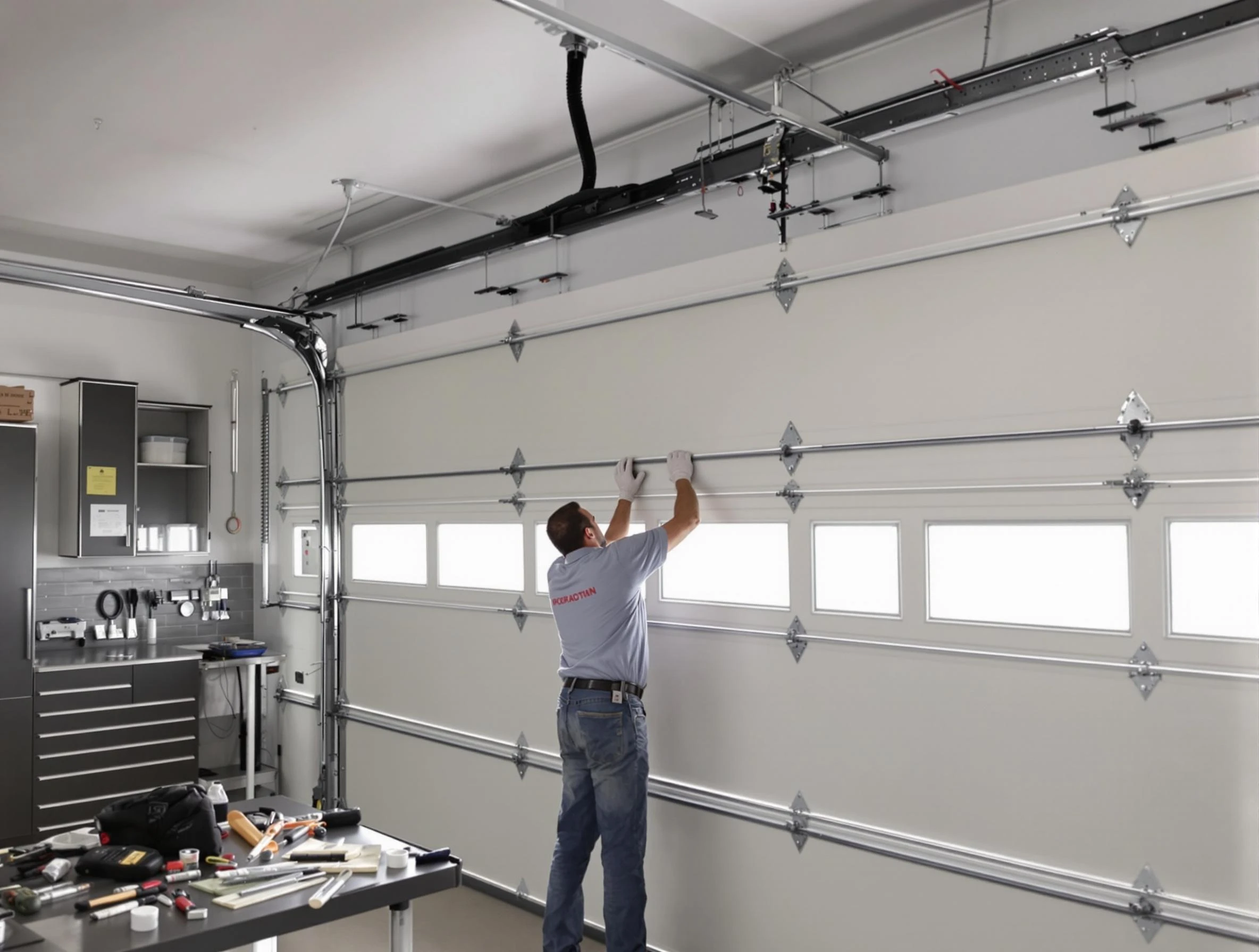 Garage Door Track Repair in Hendersonville