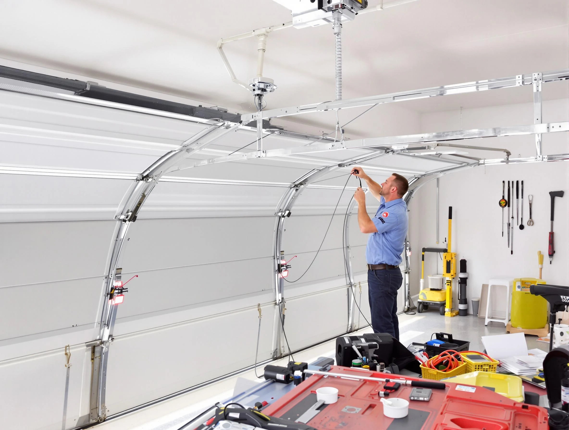 Garage door cable repair service by Hendersonville Garage Door Repair in Hendersonville