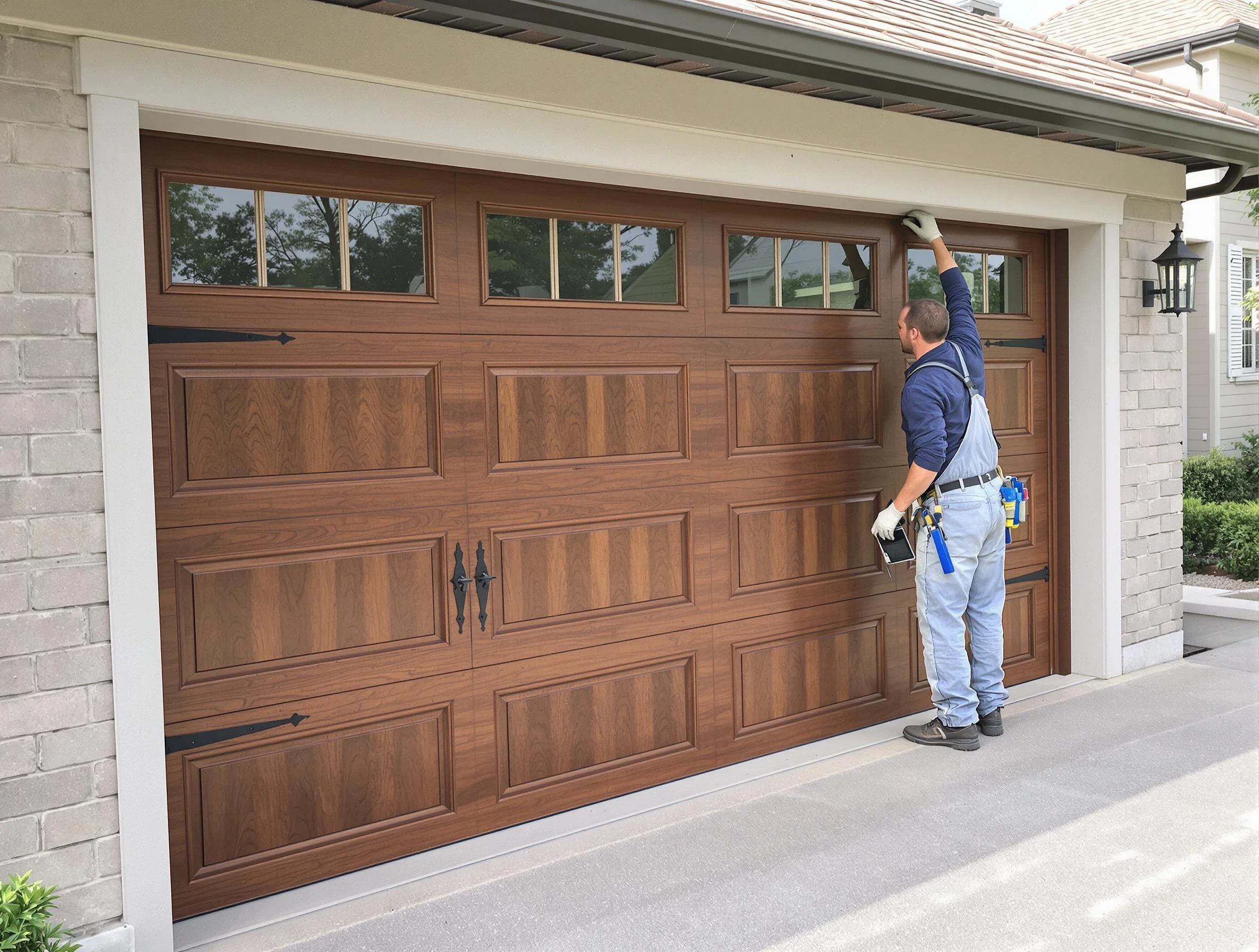Custom garage door showcase by Hendersonville Garage Door Repair in Hendersonville