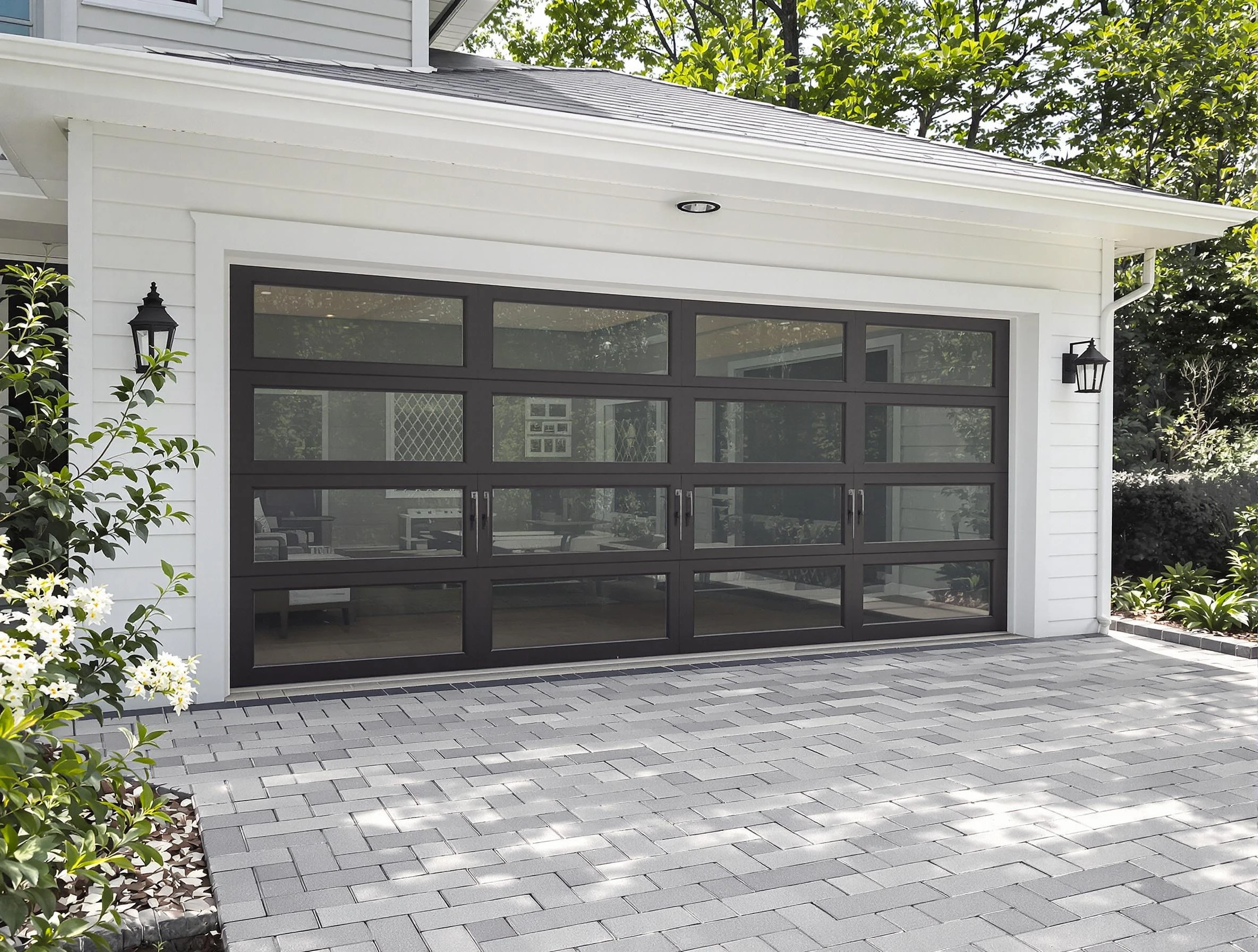 Hendersonville Garage Door Repair design specialist presenting custom garage door options to Hendersonville homeowner