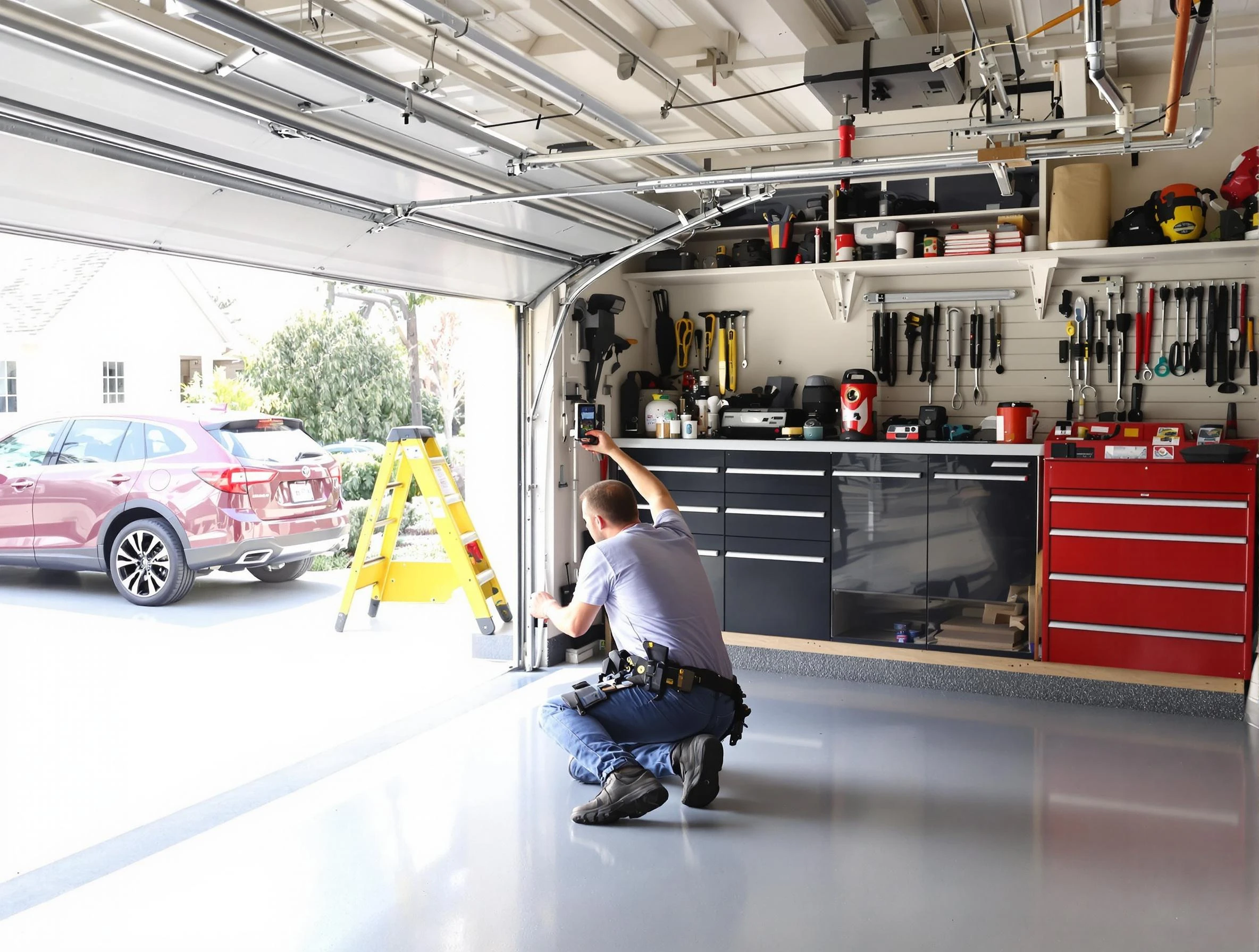 Local garage door repair service by Hendersonville Garage Door Repair in Hendersonville
