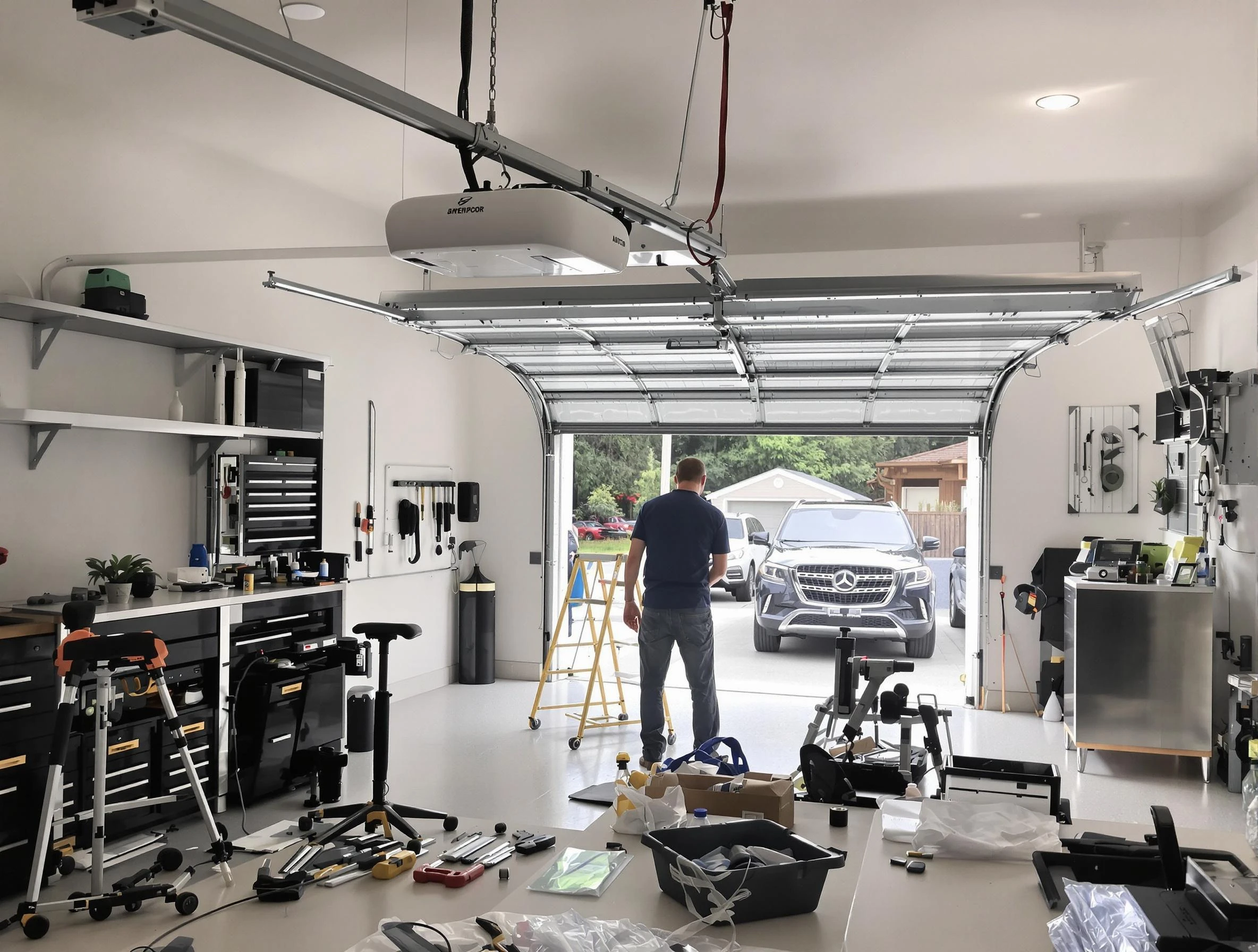 Garage door opener installation by Hendersonville Garage Door Repair in Hendersonville