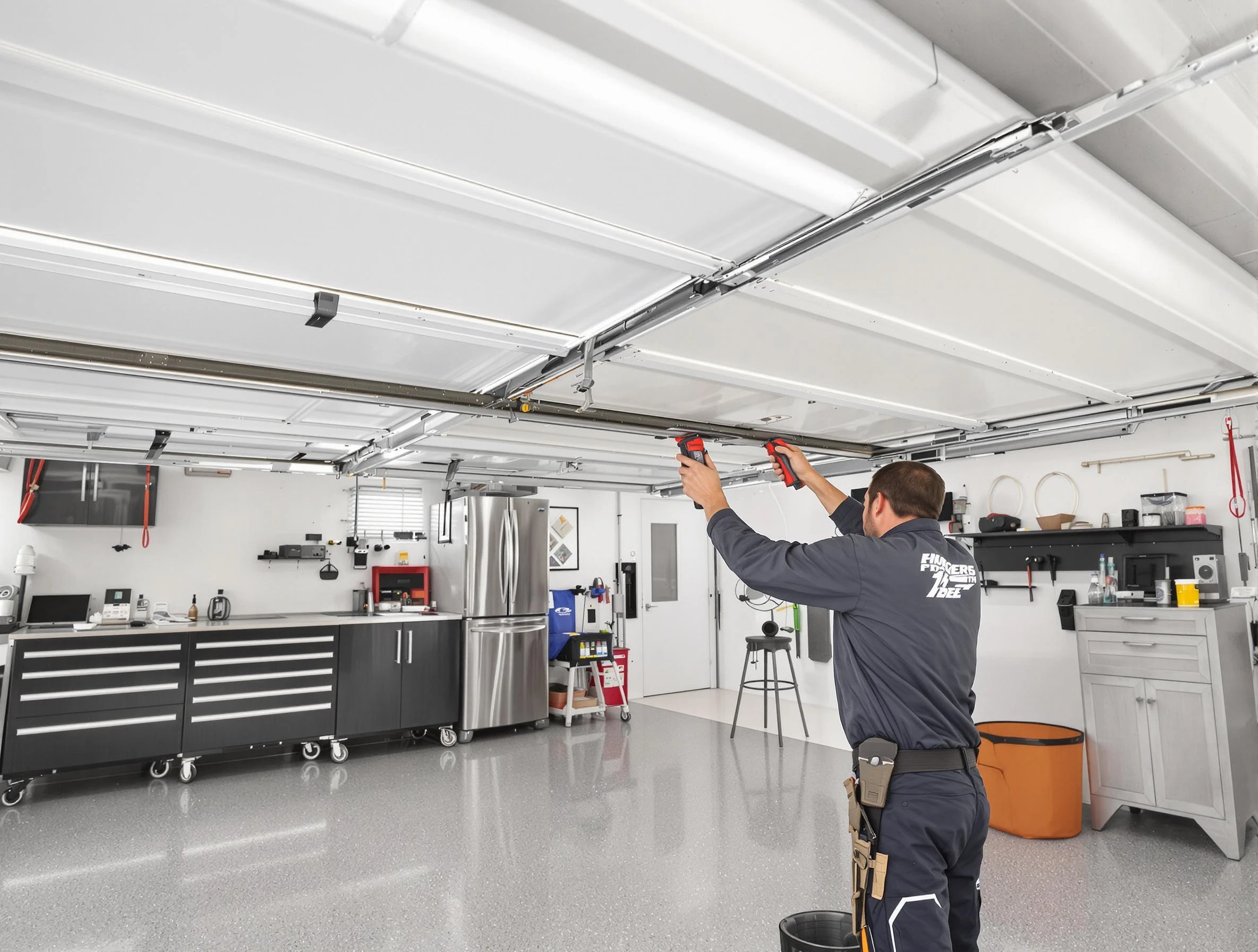 Overhead garage door repair service by Hendersonville Garage Door Repair in Hendersonville
